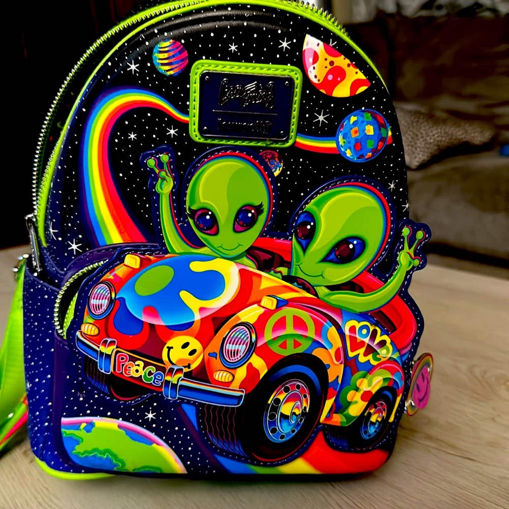 Lisa Frank Alien Bookbag